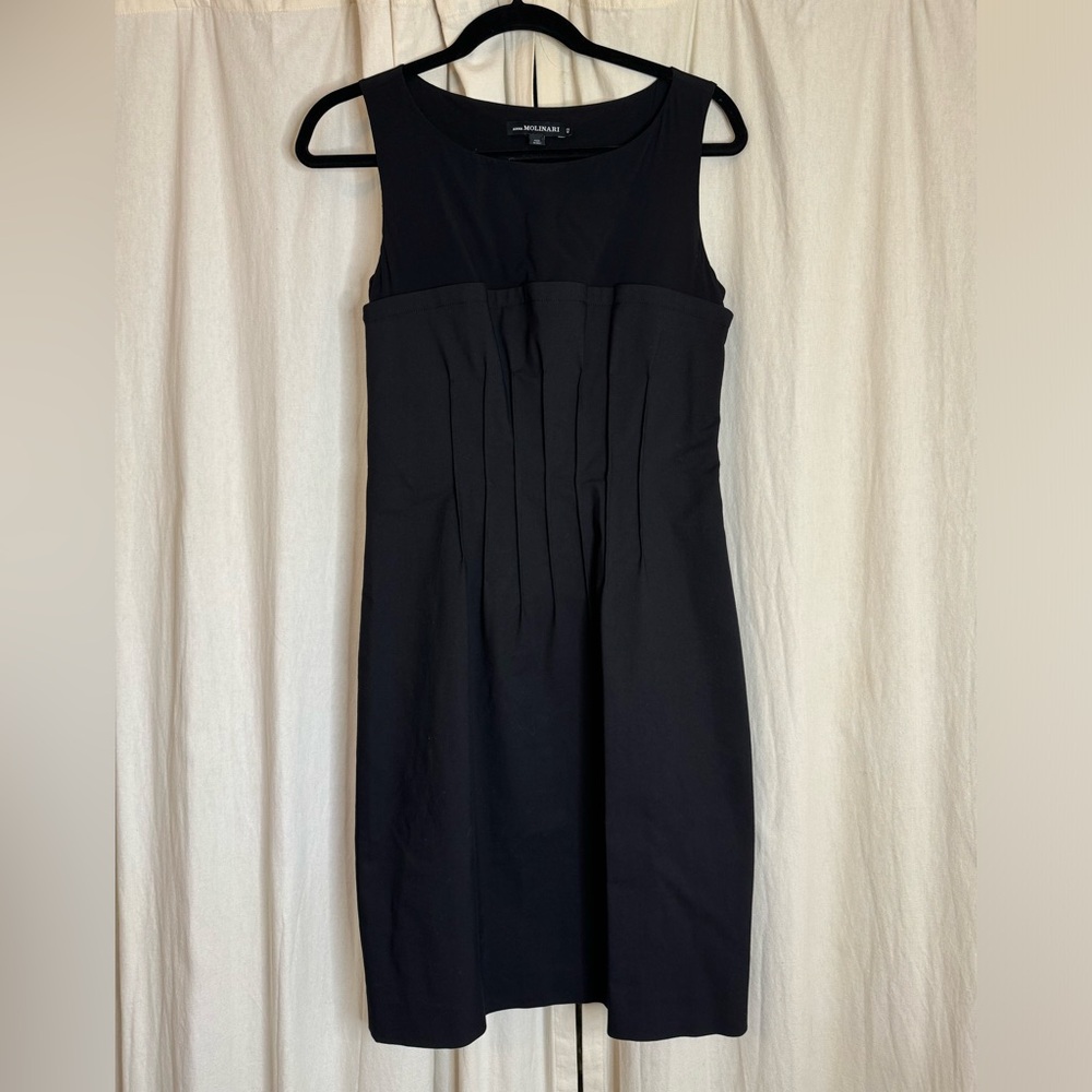 Anna Molinari Black Sleeveless Midi Dress